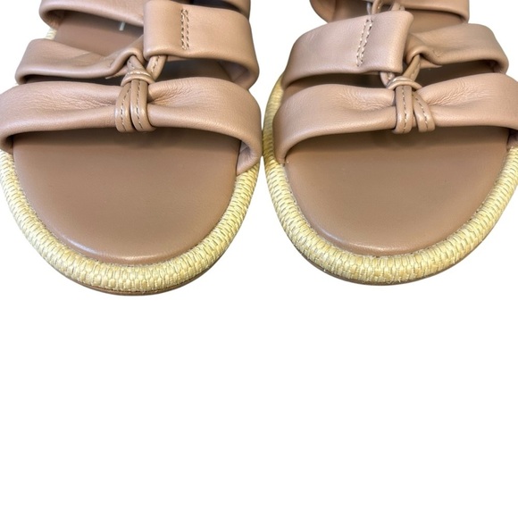 Dolce Vita Adison tan leather lace up gladiator sandals size 7 buckle flats nude - Picture 6 of 7